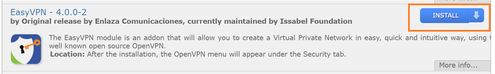 openvpn on issabel pbx 3